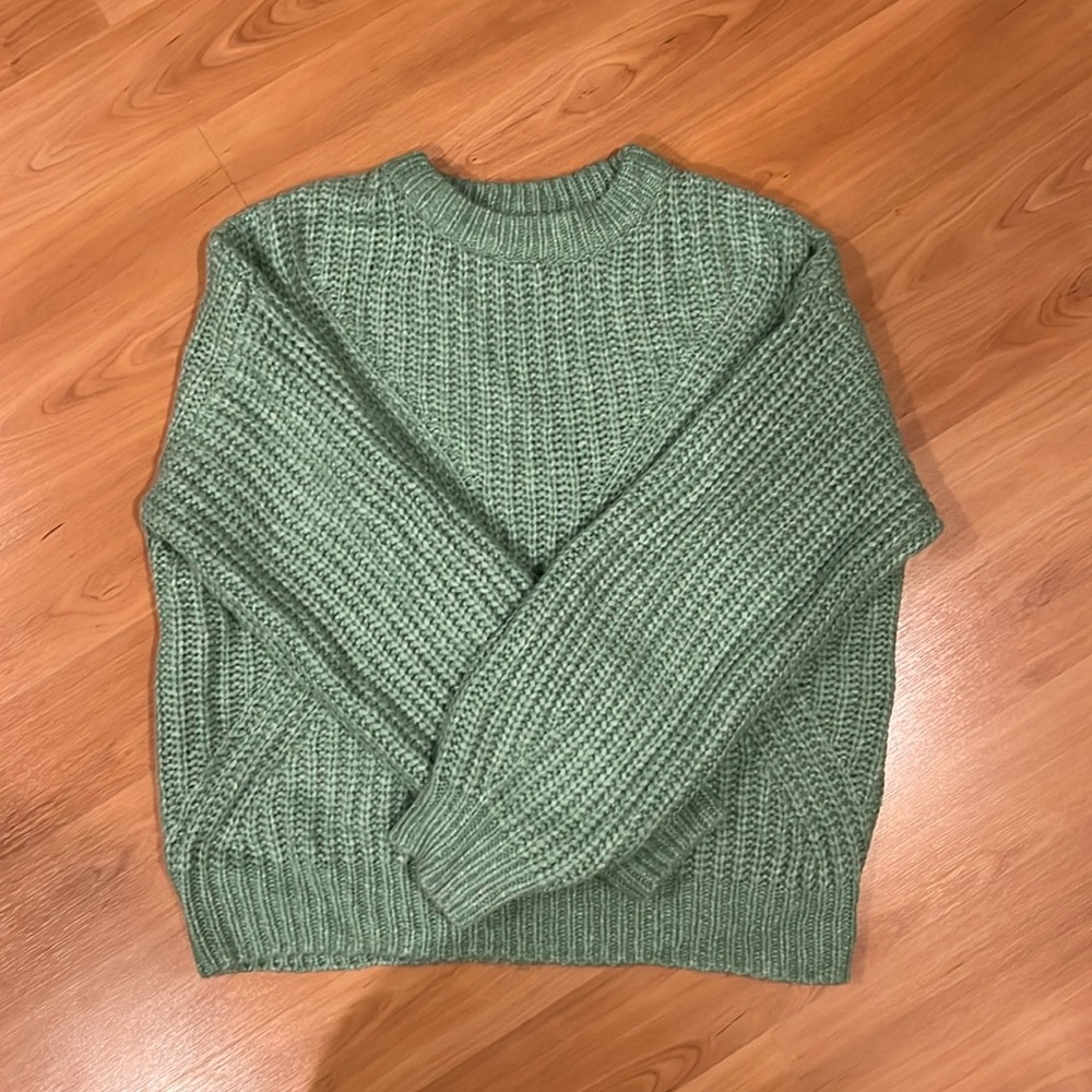 Green Knitted Sweater